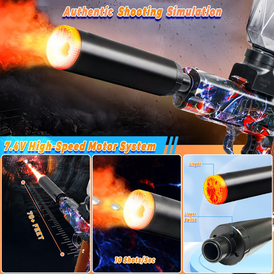 Lazzarou blaster battery installation demonstrates quick setup for immediate play.