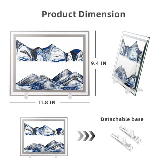 LCDOCLAK 3D Hourglass Sand Flow highlights dynamic layers for visual relaxation.