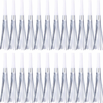 LCPQMZGH 24-pack silver noise makers add party fun and sparkle