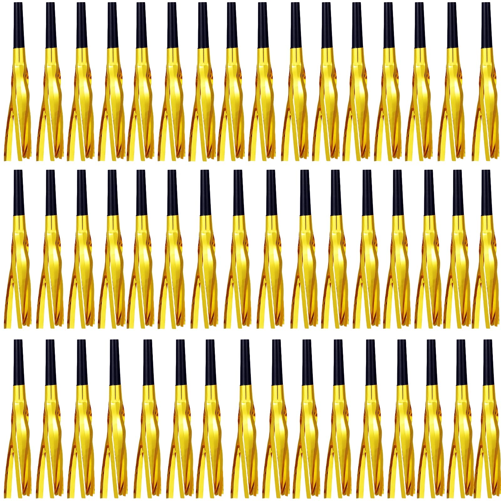 LCPQMZGH glitter fringed noise makers horns for festive celebrations