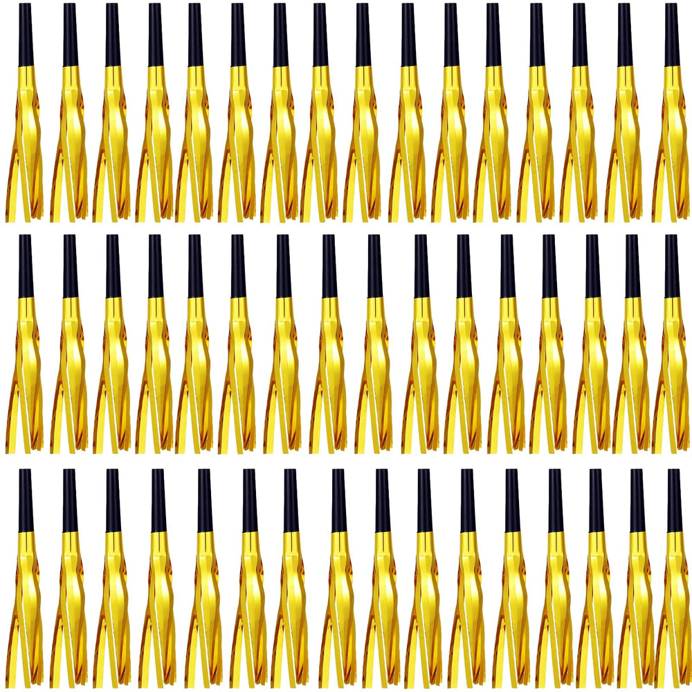 LCPQMZGH glitter fringed noise makers horns for festive celebrations