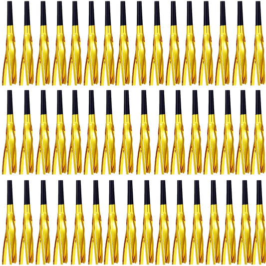 LCPQMZGH glitter fringed noise makers horns for festive celebrations