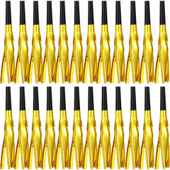 LCPQMZGH gold glitter fringed noise maker horn adds festive sparkle for celebrations