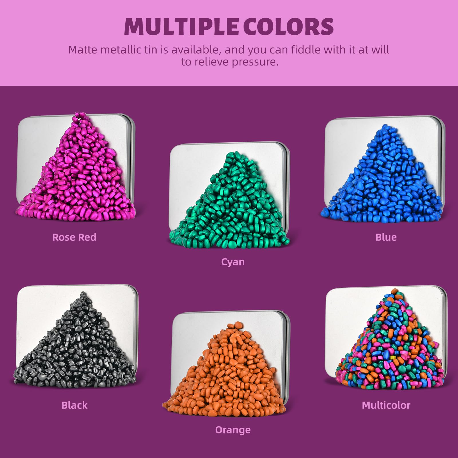 LCVUUK colorful pebble assembly showcases versatile magnetic play.