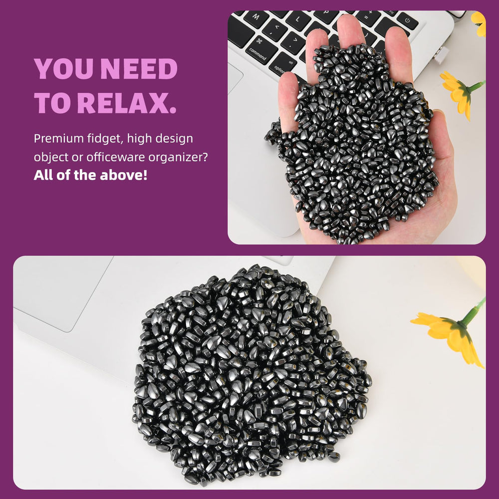 LCVUUK Ferrite Rocks adult time killer in a compact black pebble set