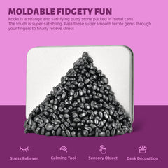LCVUUK Ferrite Rocks compact container for portable on-the-go fun