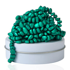 LCVUUK fidget toy cyan ferrite rocks for tactile stress relief at desk