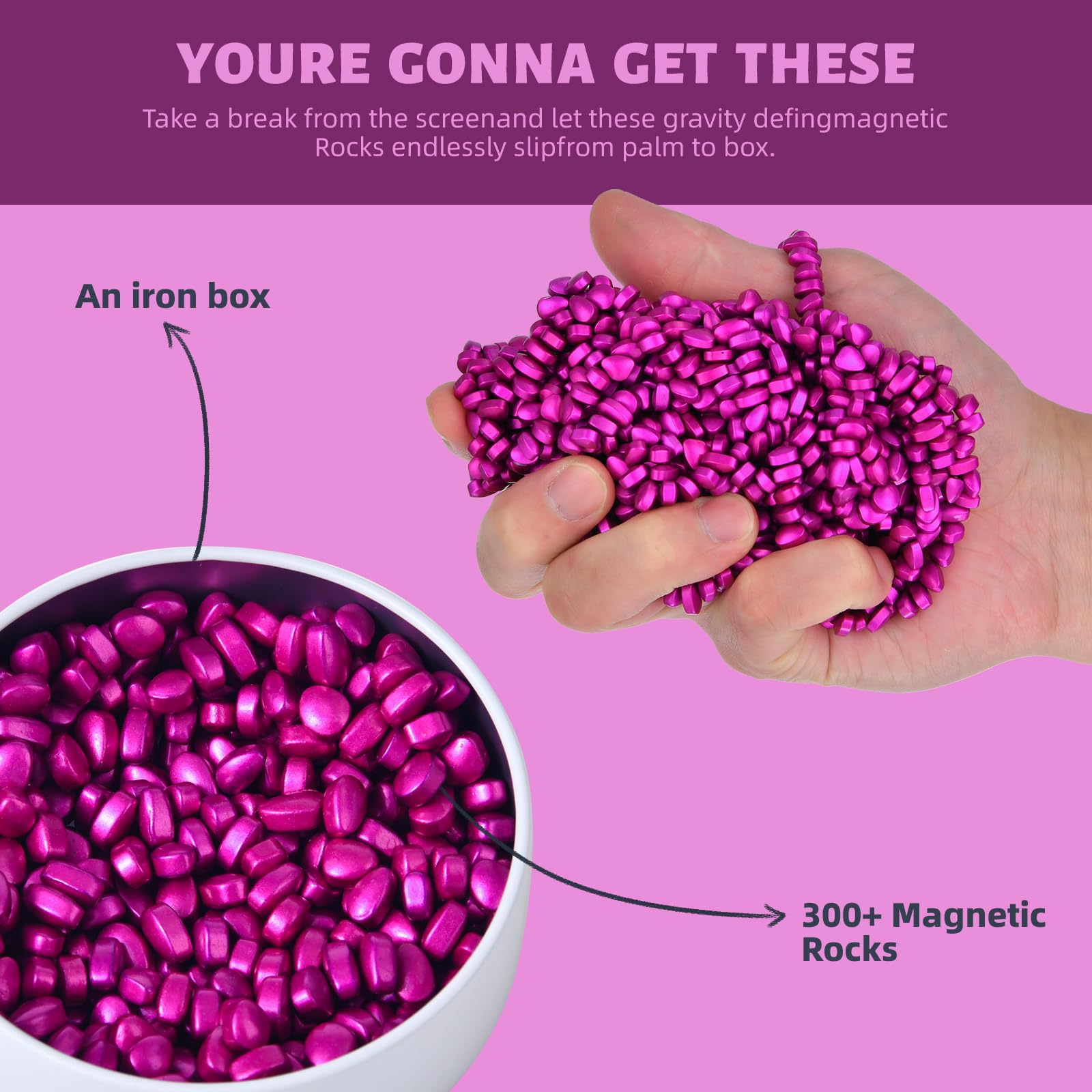 Compact container of LCVUUK magnetic putty in Rose Red for on‑the‑go fun.