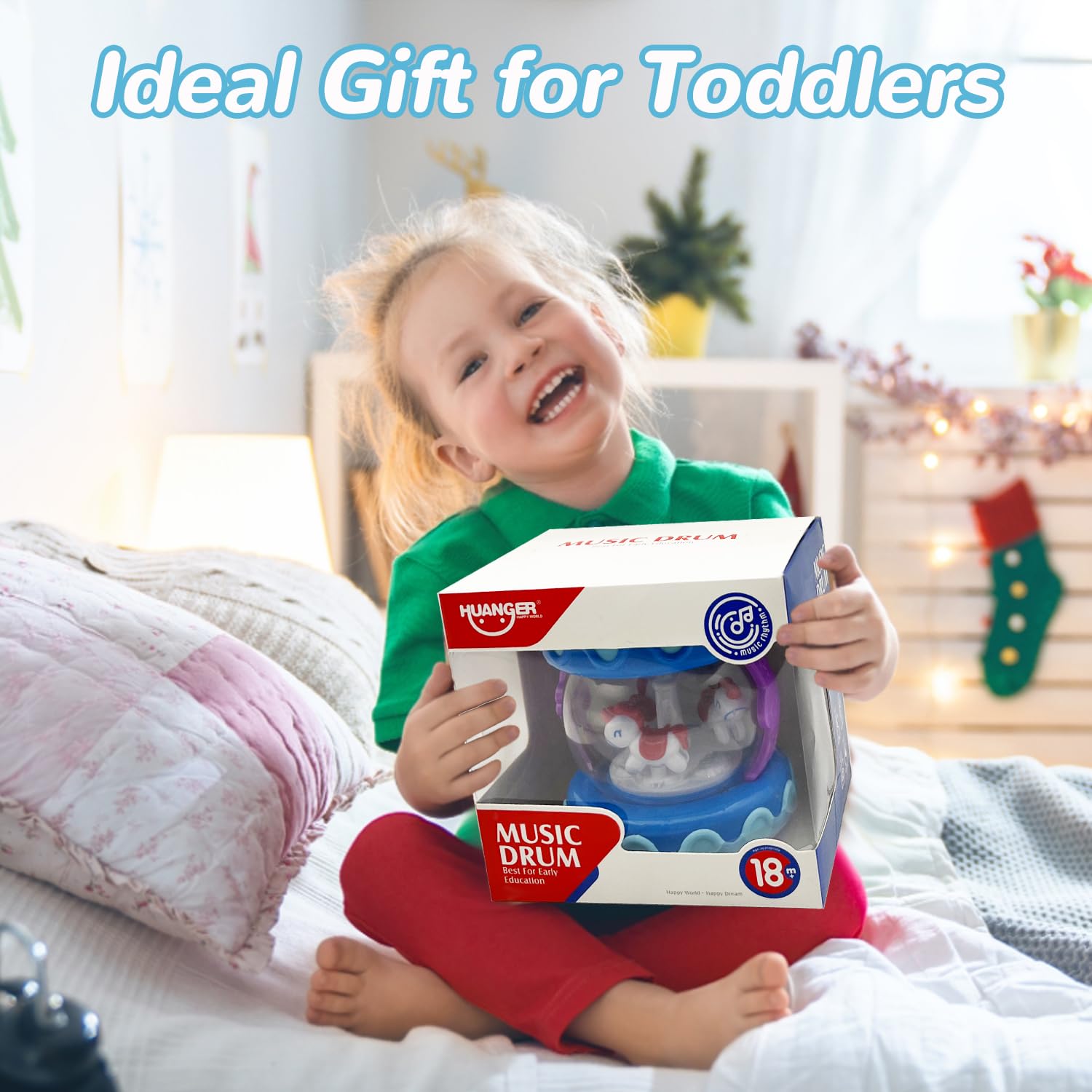 LDRYWW gift-ready baby toy blue ideal for birthdays and baby showers.