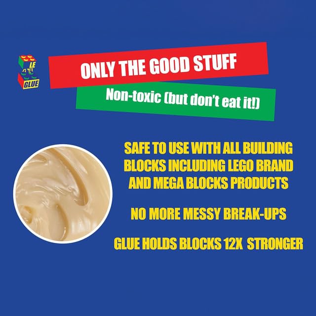 Clear Le Glue finish leaves no residue after drying.