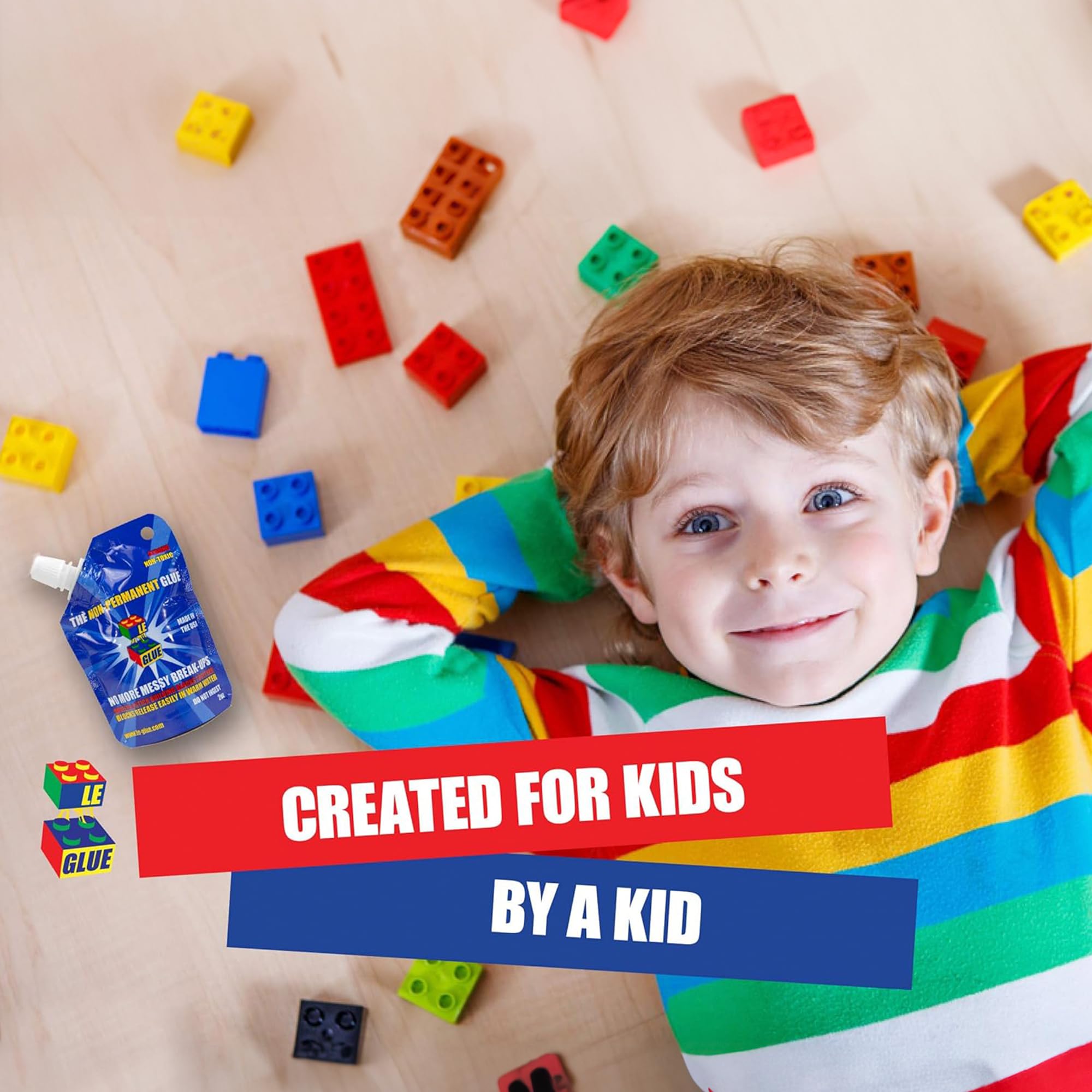 Le Glue made in the USA for quality playtime.