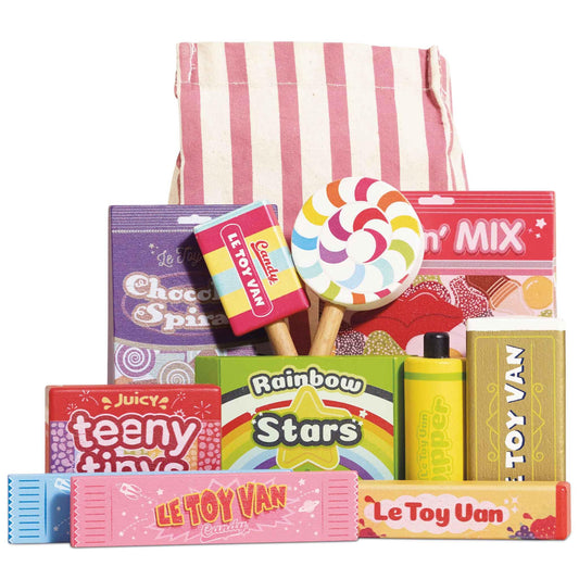 Le Toy Van Candy Play Food Set with wooden sweets for imaginative pretend play