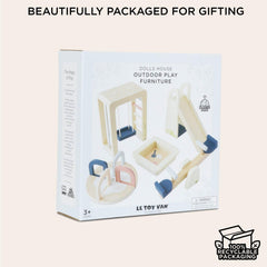 Le Toy Van swing completes the set for gentle, rhythmic play indoors or outdoors
