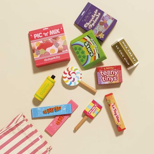 Le Toy Van Honeybake wooden sweets collection showcases tactile textures and durable design