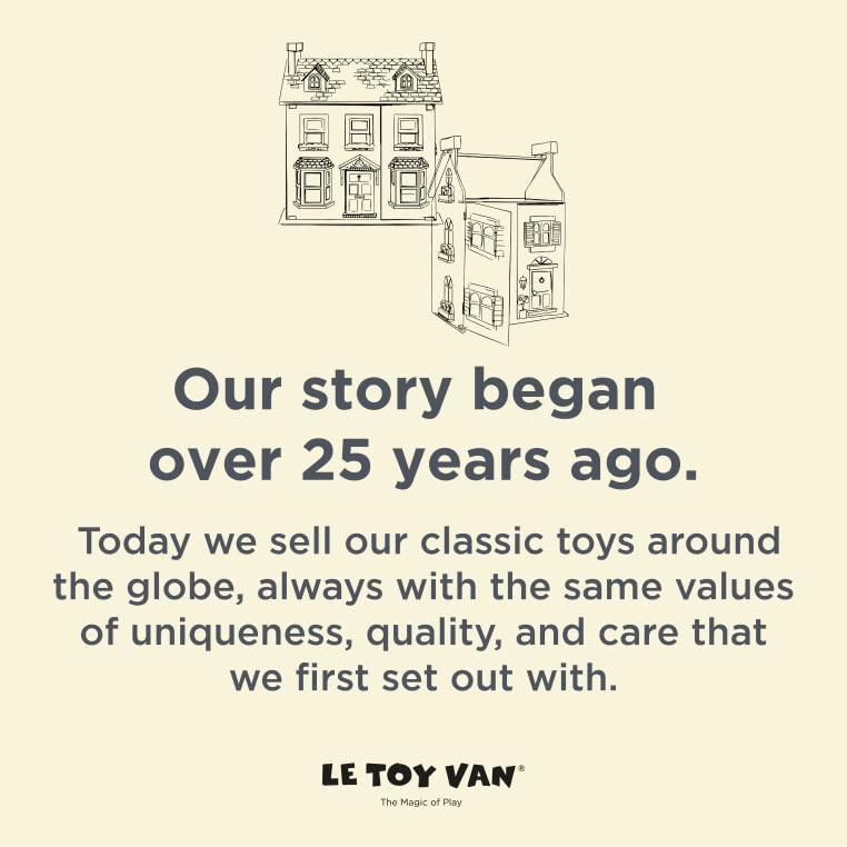 Le Toy Van London Car Set compact storage idea keeps toys organized.