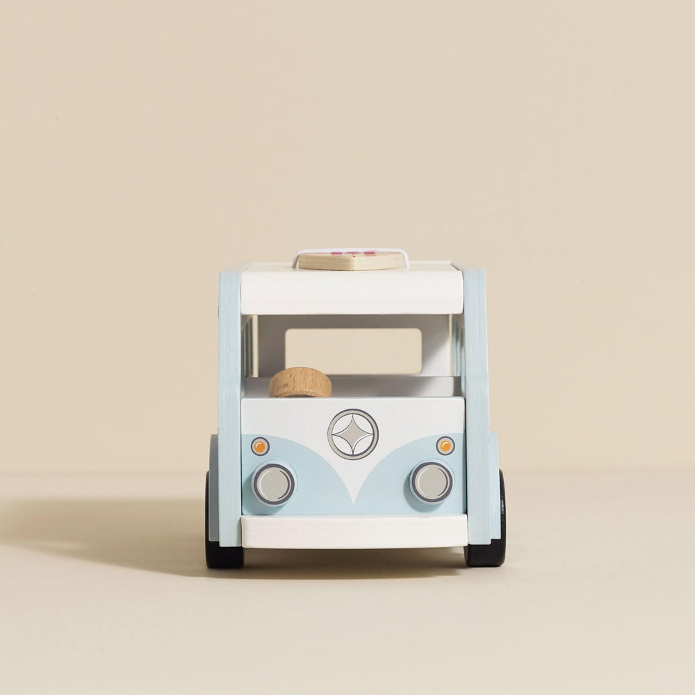 Le Toy Van campervan with removable roof for easy access during play