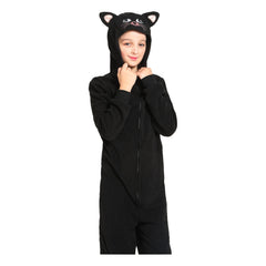 Leadtex kids Halloween animal costume with cute black cat design for party-ready looks.