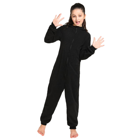 Leadtex unisex cat onesie in fleece, soft touch ideal for lounging and play.