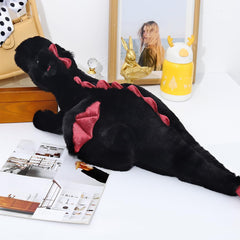 Leahaoe dragon plush 43.3-inch size for a big, comforting presence.