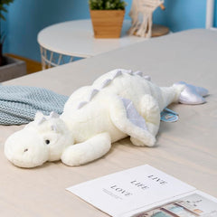 Leahaoe weighted dragon plush, 43.3-inch size, calms with bedtime cuddles