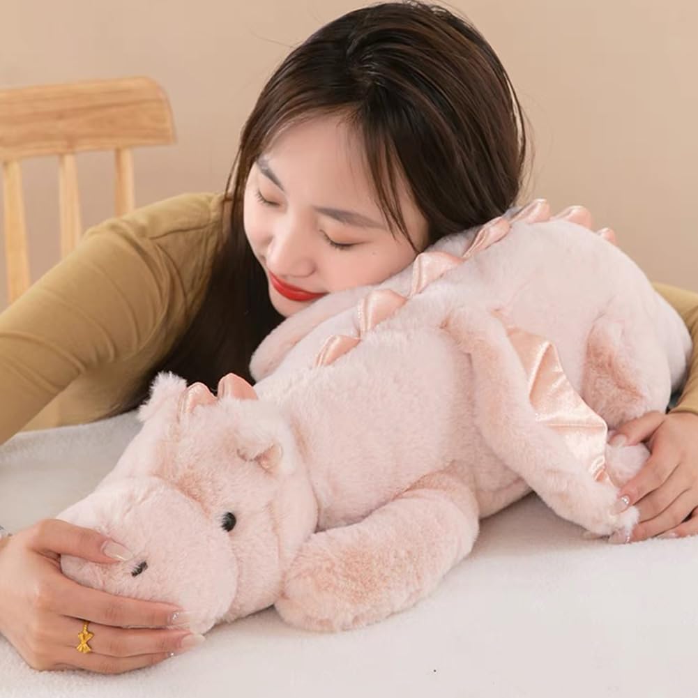 Leahaoe 43.3-inch dragon in bed setting for calming moments.