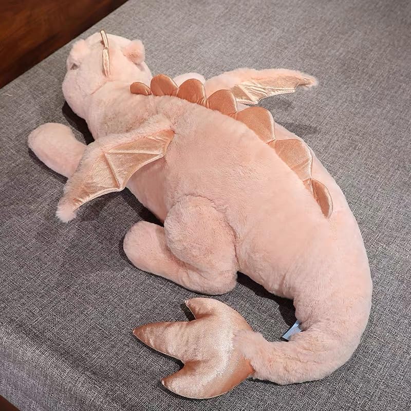 Leahaoe dragon plush with CPC safety label indicating safety.