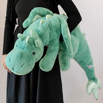 Leahaoe weighted dragon plush 35.4-inch option offers larger hug