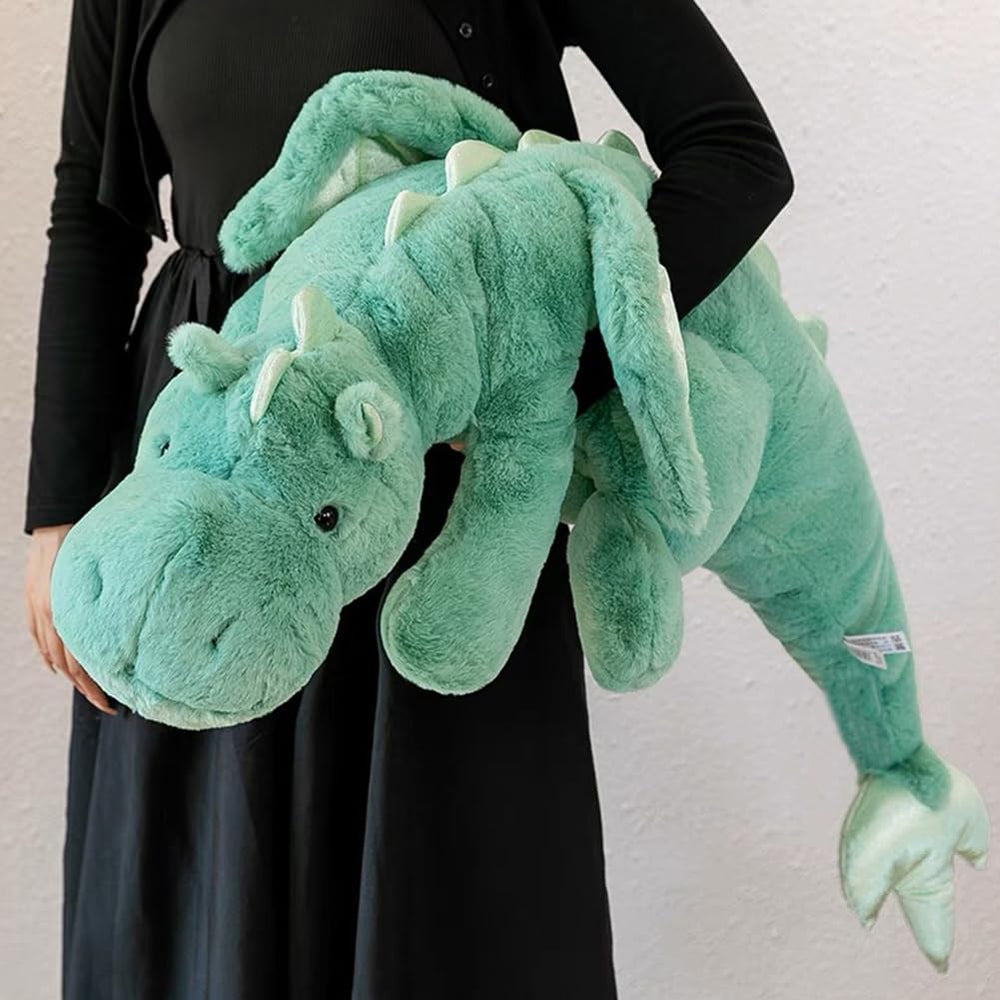 Leahaoe weighted dragon plush 35.4-inch option offers larger hug
