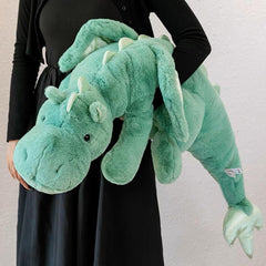Leahaoe weighted dragon plush 35.4-inch option offers larger hug