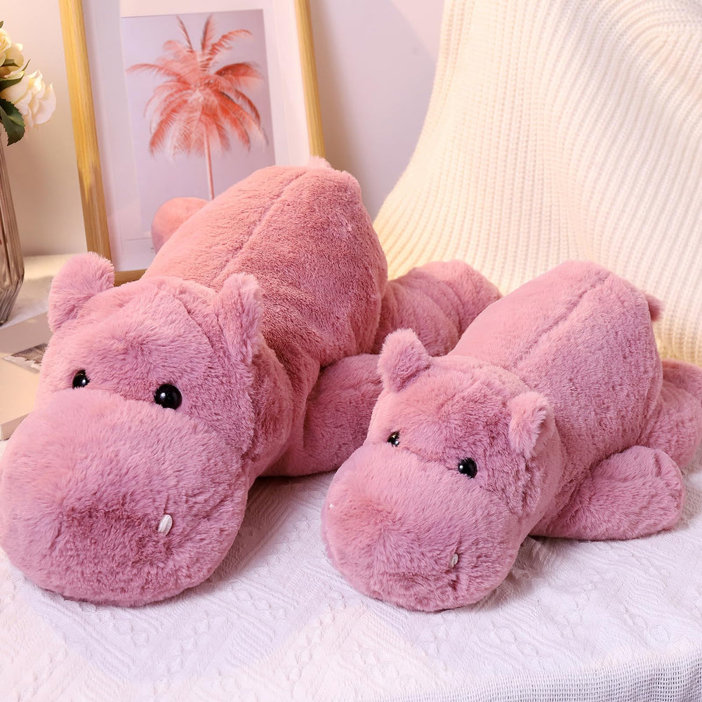 Leahaoe weighted hippo wash care shows easy hand wash maintenance