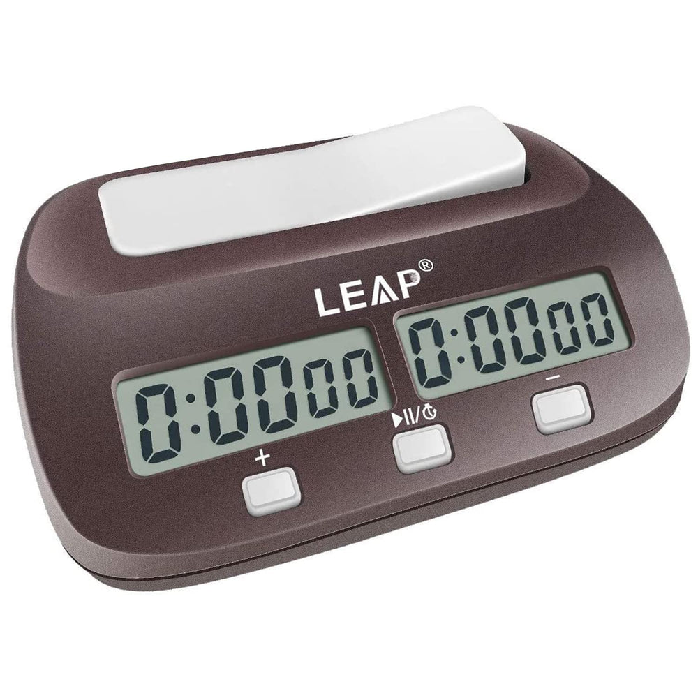 LEAP Chess Clock digital timer side view for quick, precise timing reference
