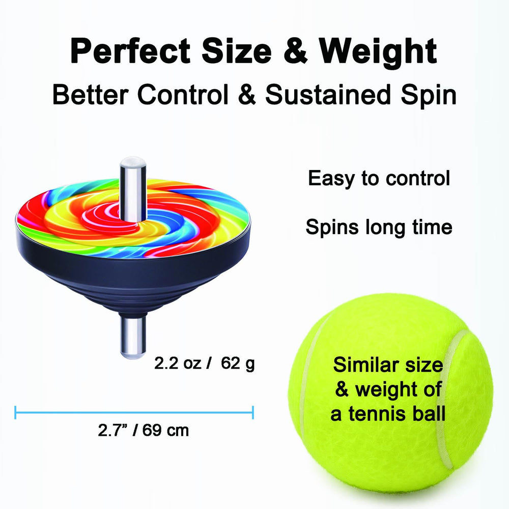 Paeng-y weighs 2.2 oz for a balanced spin experience.