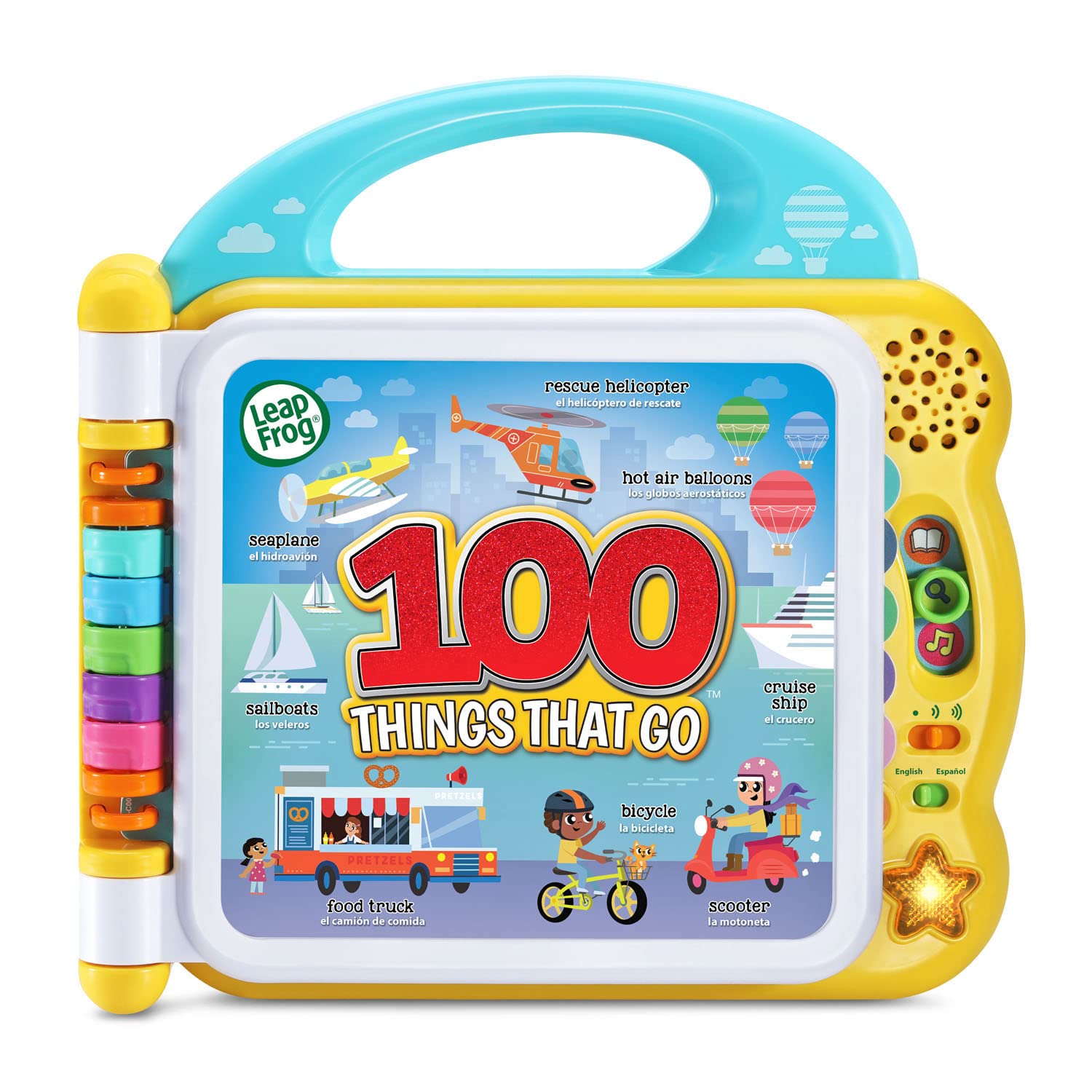 LeapFrog 100 Things That Go cover — inviting visuals that spark early curiosity.