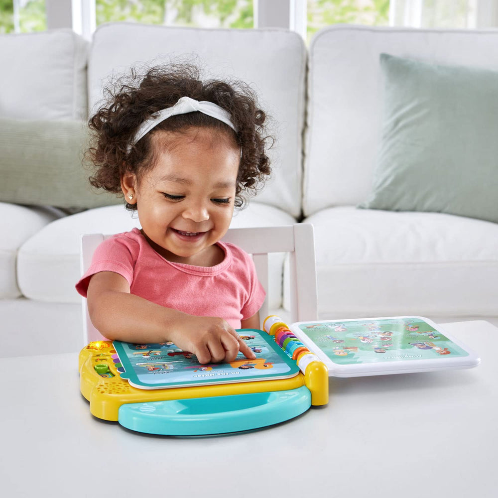 LeapFrog 100 Things That Go vocabulary — English and Spanish support early bilingual skills.