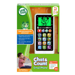 LeapFrog Chat and Count Emoji Phone Green durable toddler-friendly design.