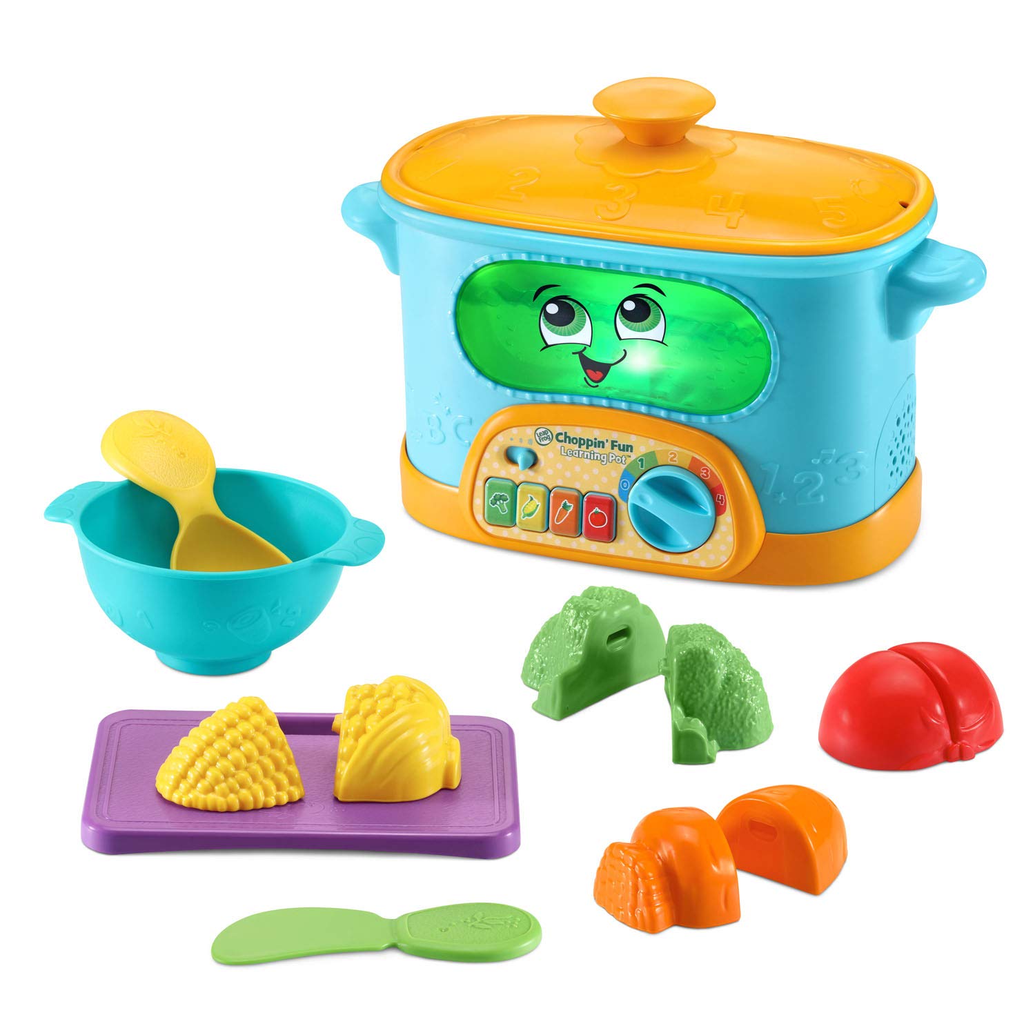 LeapFrog front panel lights illustrate boiling water to engage curious learners.