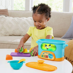 LeapFrog spaghetti sauce recipe guides kids to follow steps and count.
