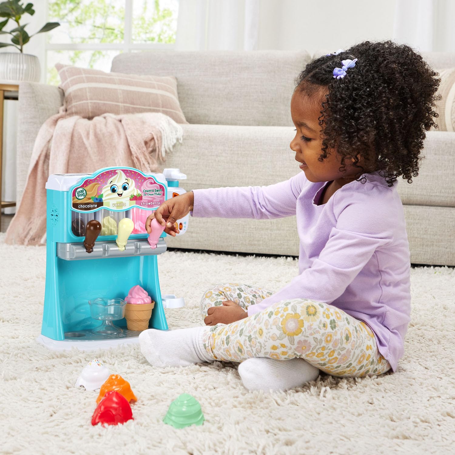 Demo batteries included with LeapFrog Count and Swirl for quick setup