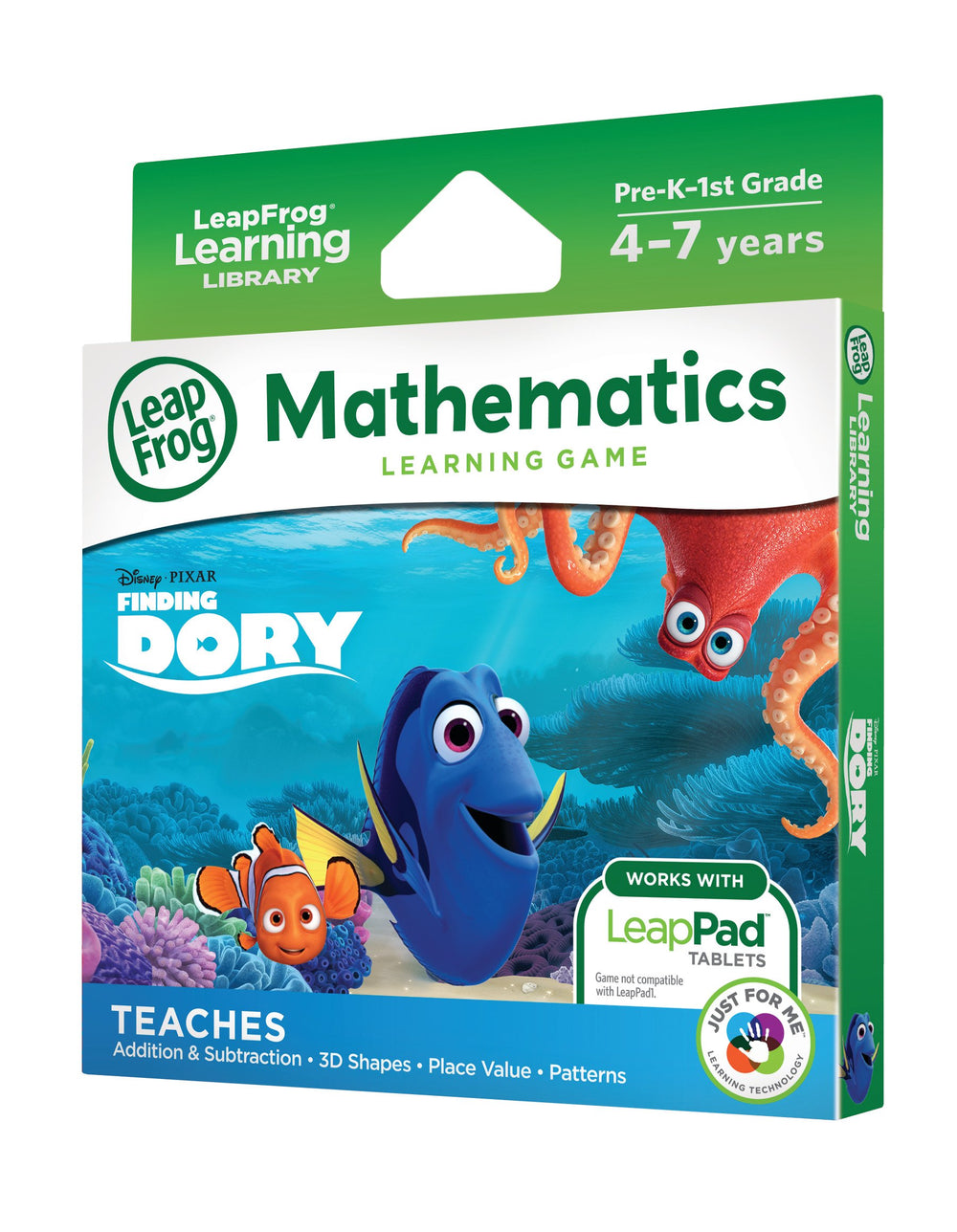 LeapFrog Finding Dory 3D shapes helping children recognize geometry