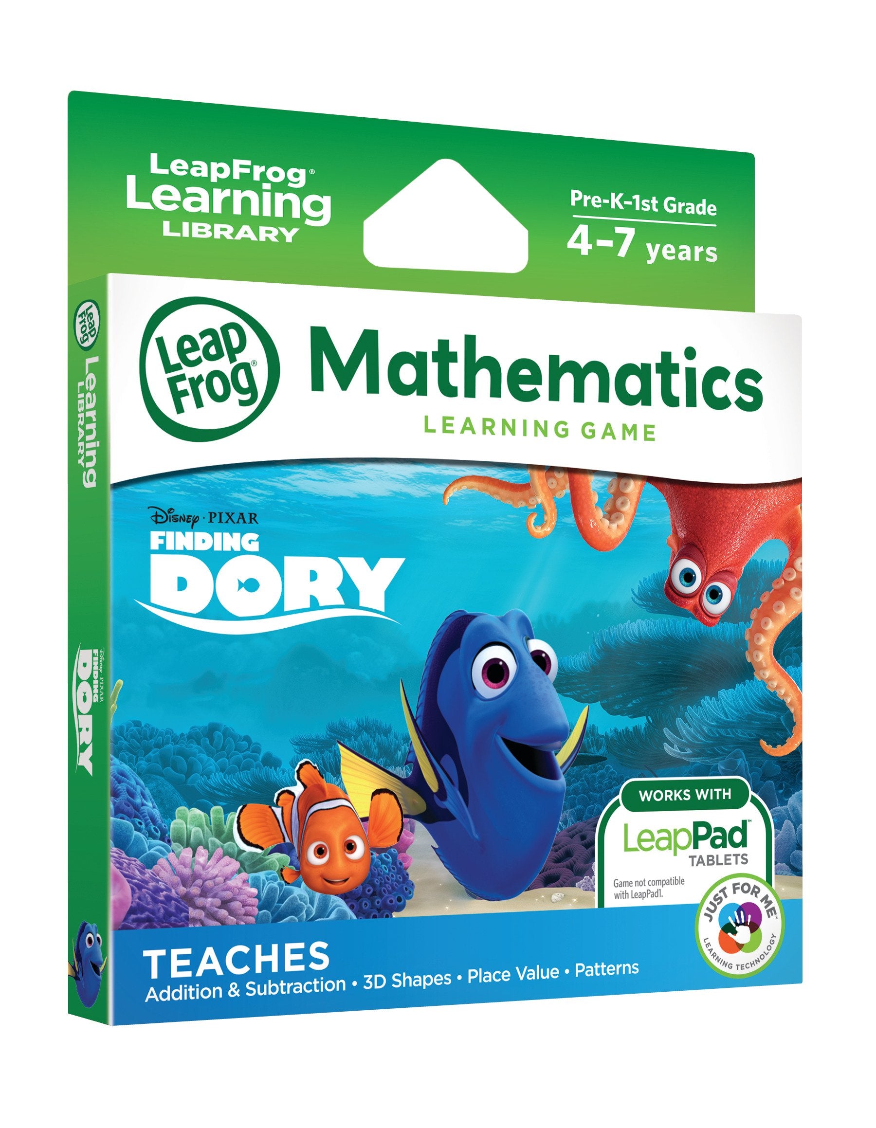 LeapFrog Finding Dory memory shells collection prompts counting practice