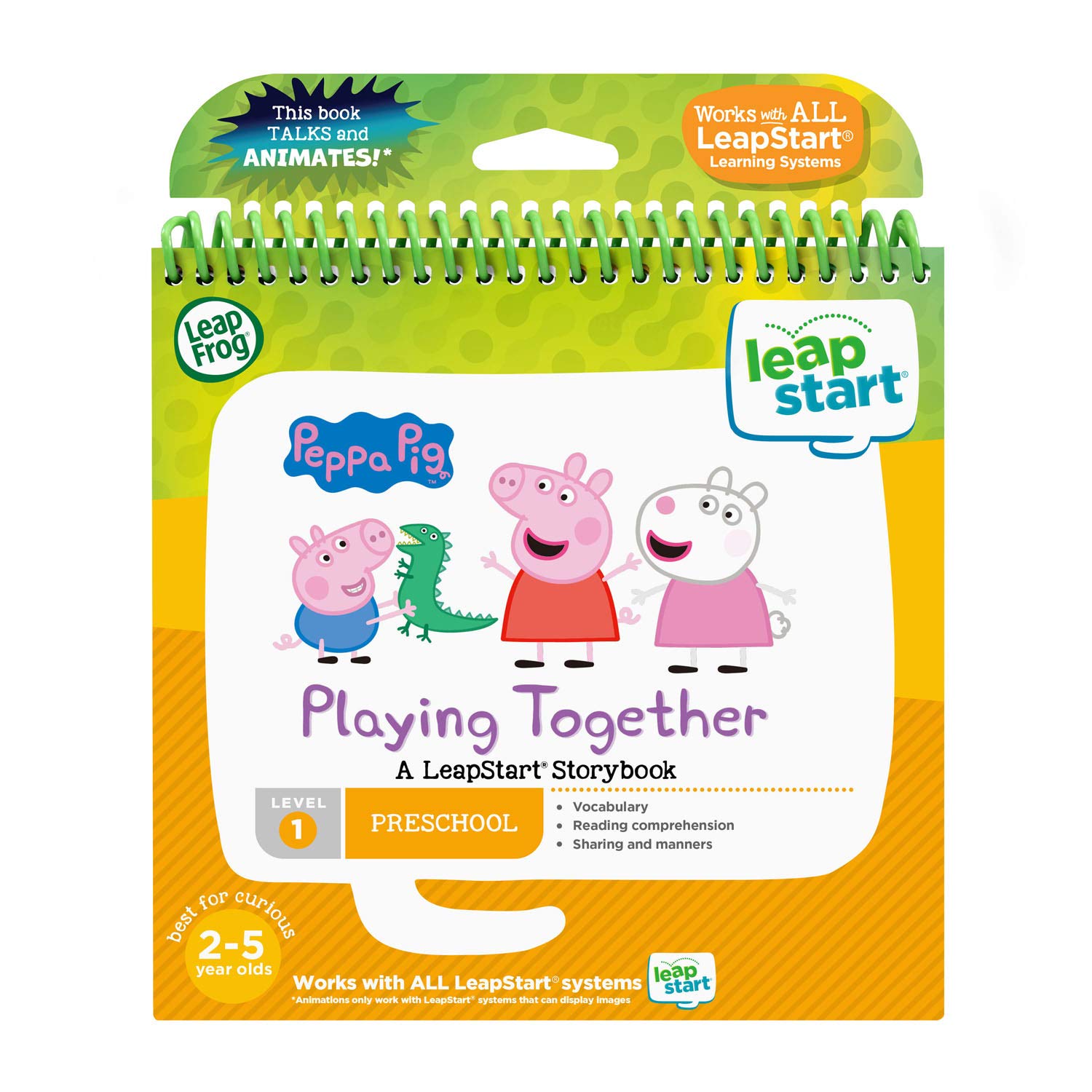 LeapFrog LeapStart 3D Peppa Pig book cover boosts early reading excitement