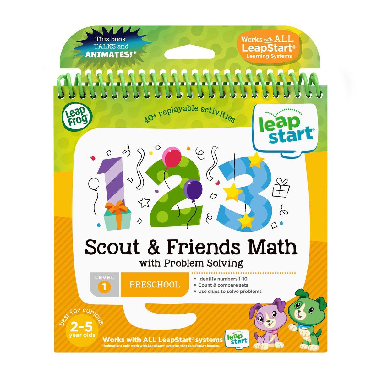 LeapFrog LeapStart 3D Scout and Friends Math Book cover inviting early math play