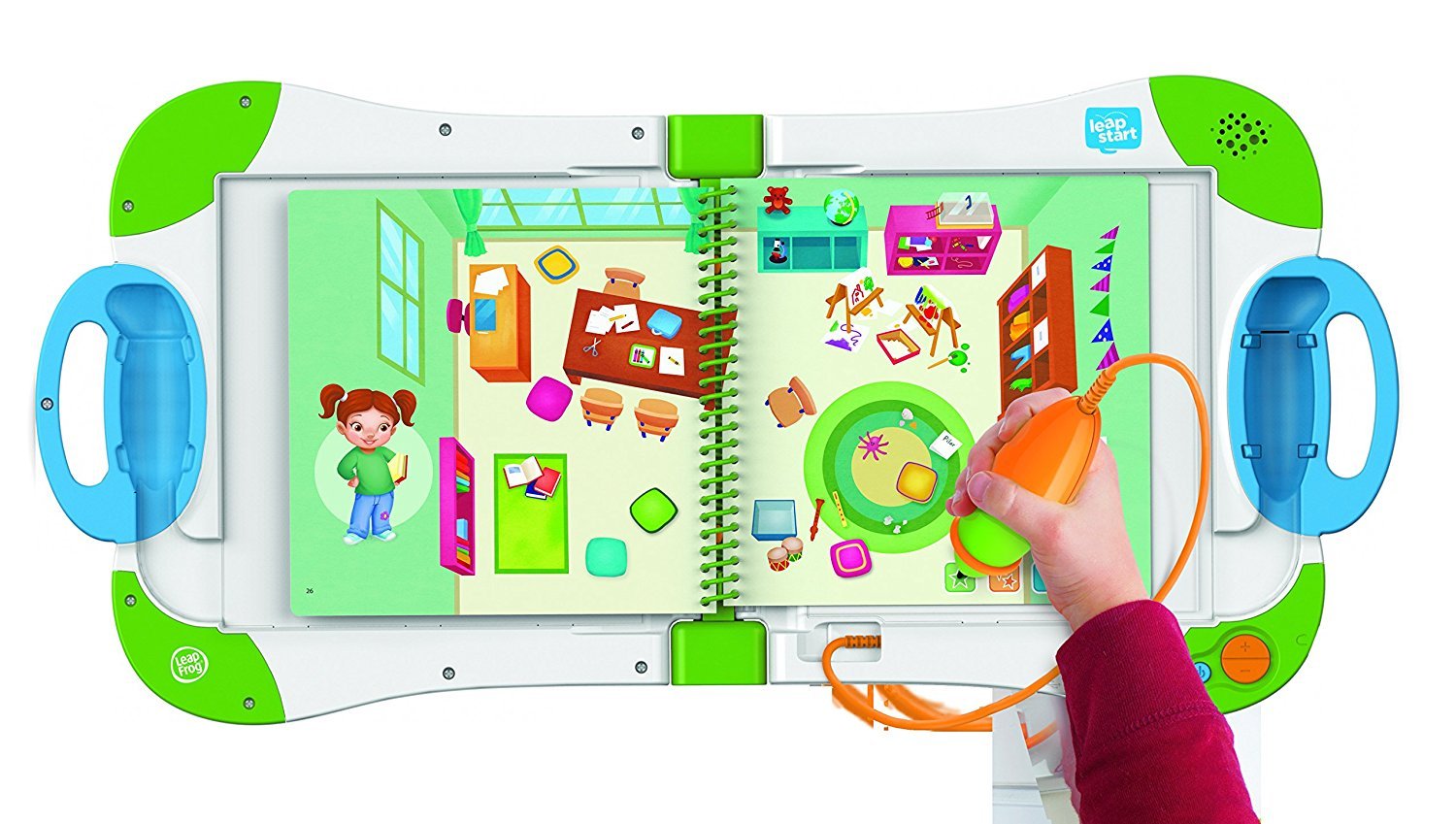 LeapFrog LeapStart 40-plus replayable activities encourage thinking.