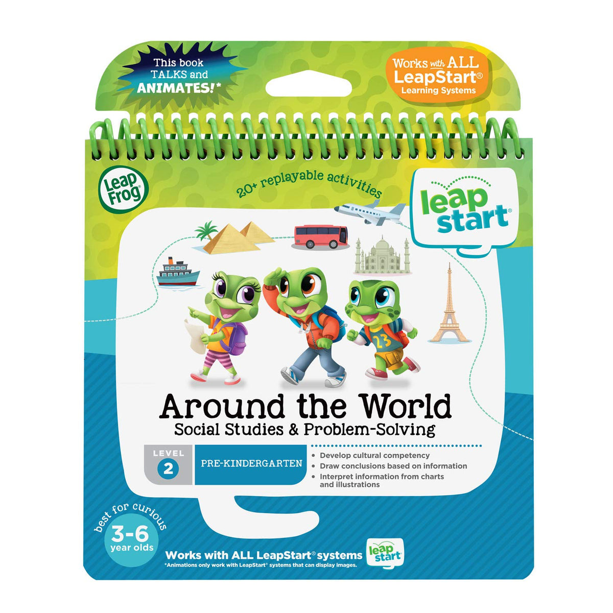 LeapFrog LeapStart Around the World map interaction boosts geography curiosity.
