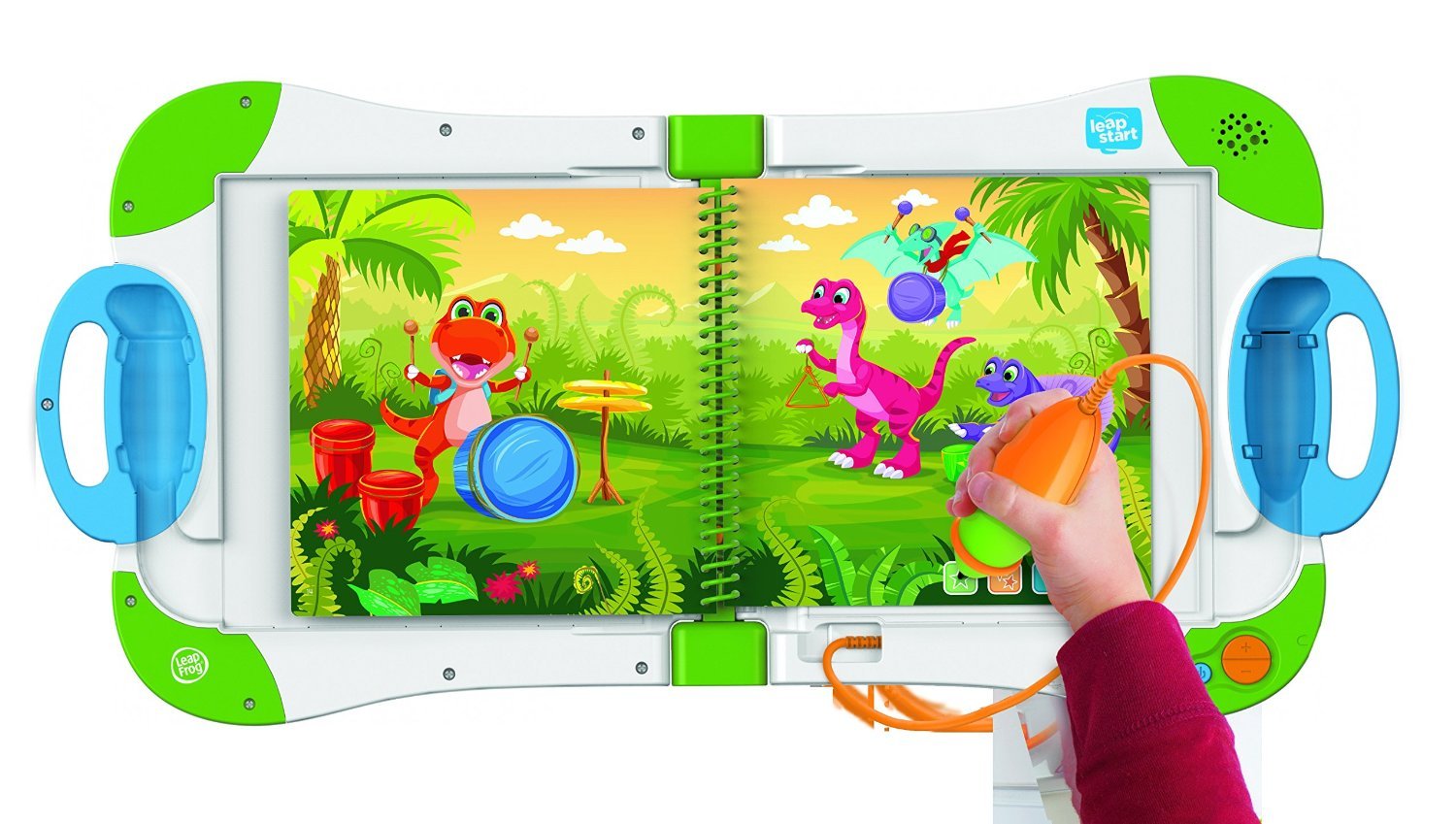 LeapFrog LeapStart creativity and rhythms; kids create rhythms and explore sounds.