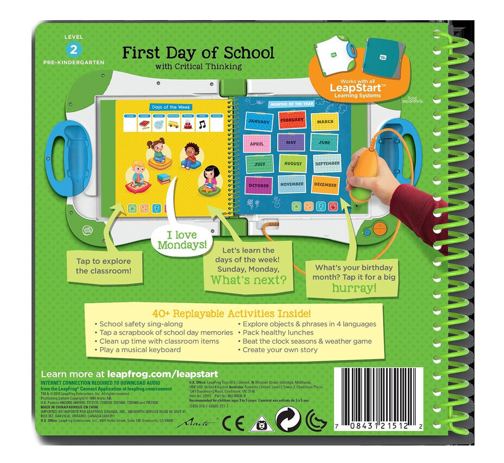 LeapFrog LeapStart interactive activities screen boosts engagement.
