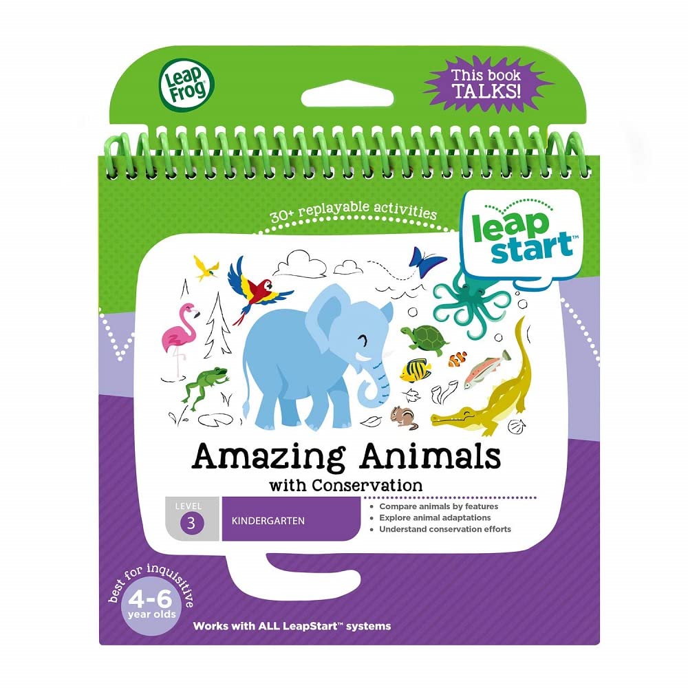 LeapFrog LeapStart Amazing Animals cover inviting kids to explore habitats
