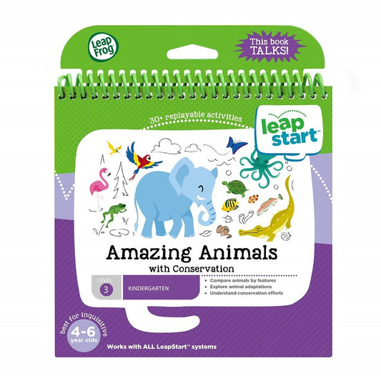 LeapFrog LeapStart Amazing Animals cover inviting kids to explore habitats