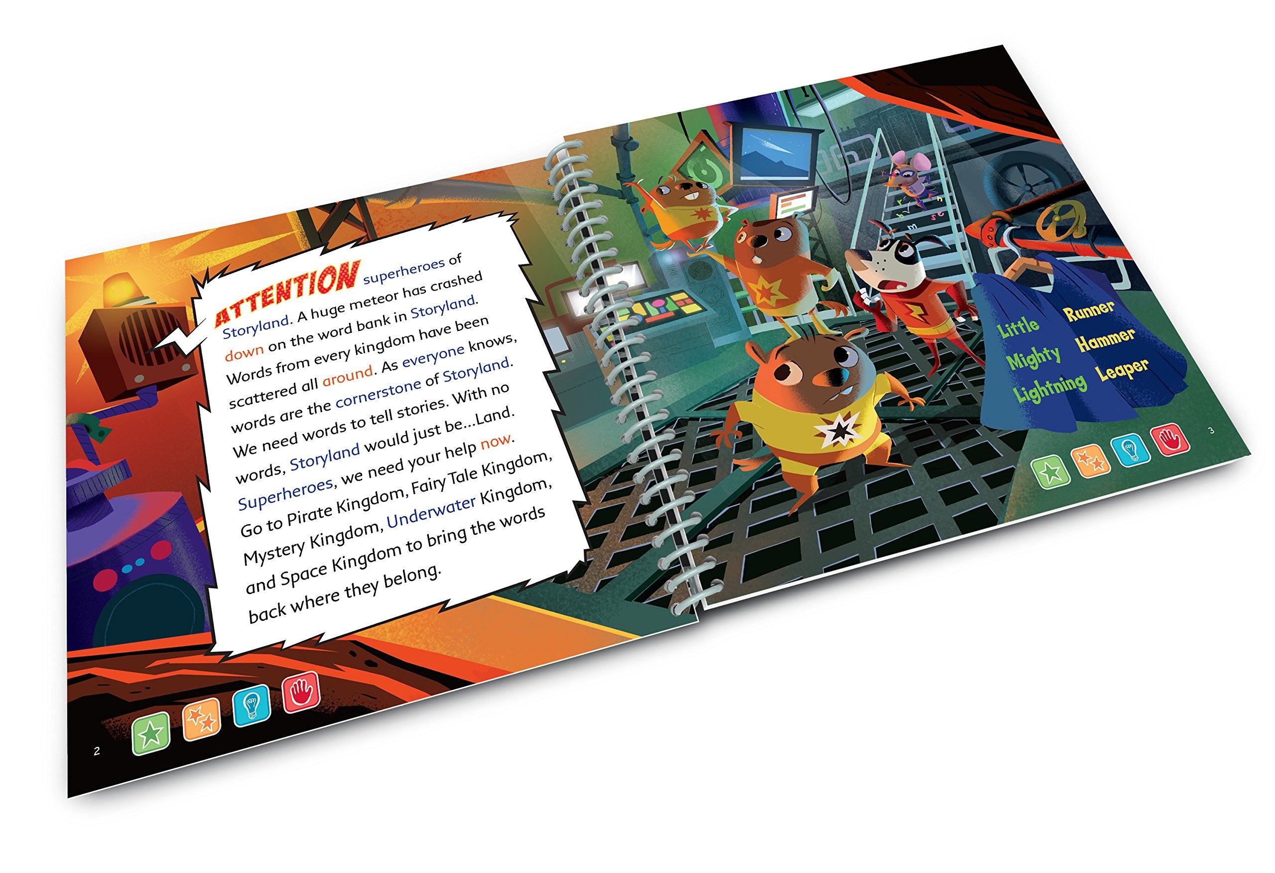 LeapFrog LeapStart reading comprehension exercises help kids recall stories and discuss ideas.