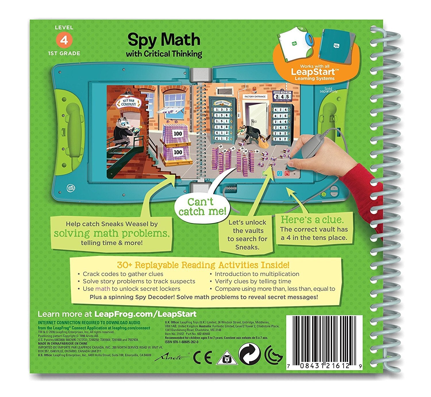LeapFrog LeapStart Sneaks Weasel scene invites math exploration and problem solving.